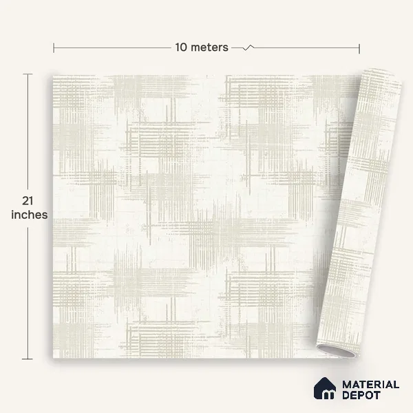6032 | 10 Meter x 21 Inches Texture Look Wallpaper - 57.41 Sq. Ft. | Minimum 15% wastage during installation