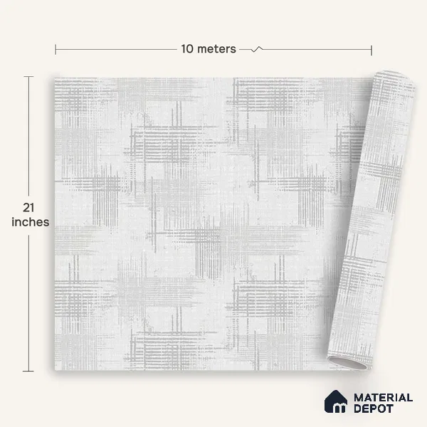 6033 | 10 Meter x 21 Inches Texture Look Wallpaper - 57.41 Sq. Ft. | Minimum 15% wastage during installation