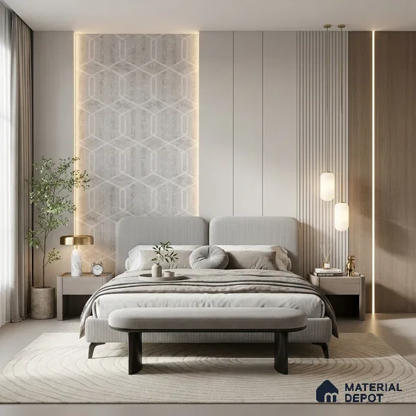 6035 | 10 Meter x 21 Inches Geometric Look Wallpaper - 57.41 Sq. Ft. | Minimum 15% wastage during installation