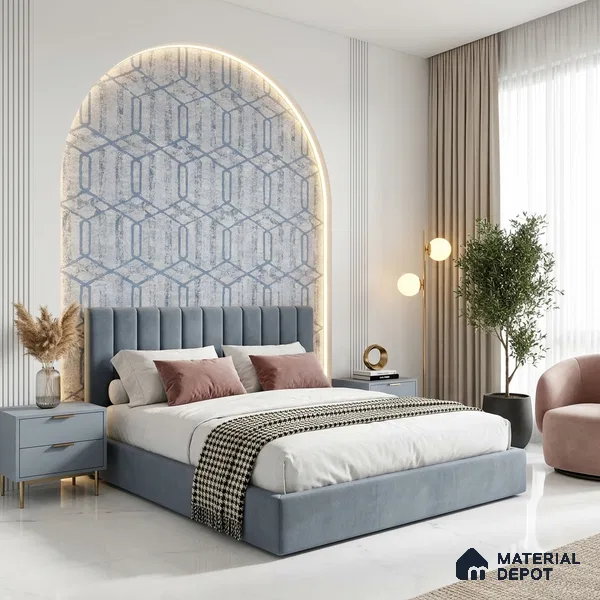 6038 | 10 Meter x 21 Inches Geometric Look Wallpaper - 57.41 Sq. Ft. | Minimum 15% wastage during installation
