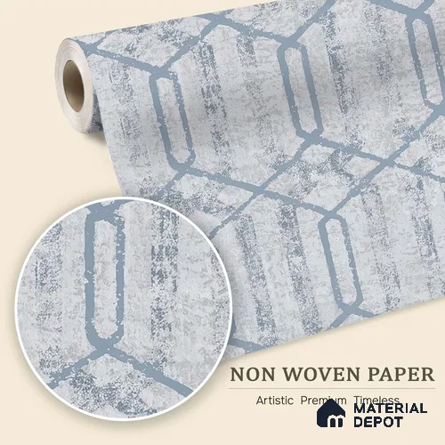 6038 | 10 Meter x 21 Inches Geometric Look Wallpaper - 57.41 Sq. Ft. | Minimum 15% wastage during installation