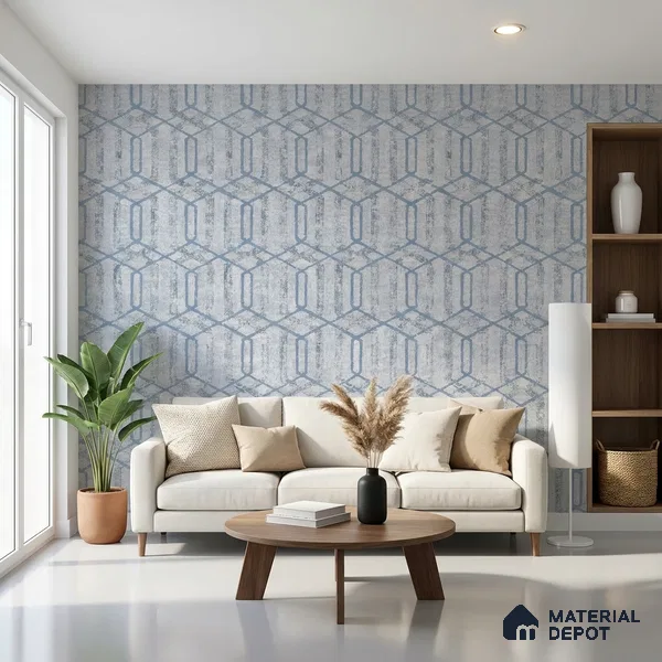 6038 | 10 Meter x 21 Inches Geometric Look Wallpaper - 57.41 Sq. Ft. | Minimum 15% wastage during installation