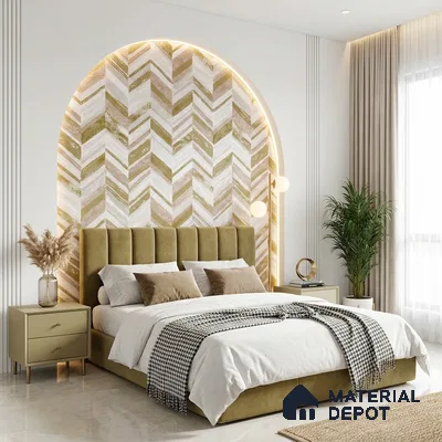 6039 | 10 Meter x 21 Inches Geometric Look Wallpaper - 57.41 Sq. Ft. | Minimum 15% wastage during installation
