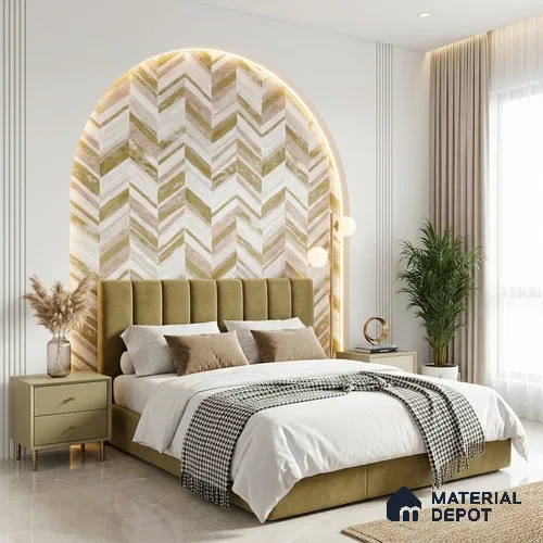 6039 | 10 Meter x 21 Inches Geometric Look Wallpaper - 57.41 Sq. Ft. | Minimum 15% wastage during installation