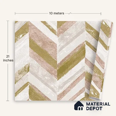 6039 | 10 Meter x 21 Inches Geometric Look Wallpaper - 57.41 Sq. Ft. | Minimum 15% wastage during installation