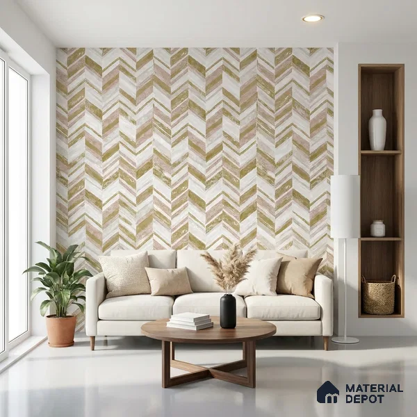 6039 | 10 Meter x 21 Inches Geometric Look Wallpaper - 57.41 Sq. Ft. | Minimum 15% wastage during installation