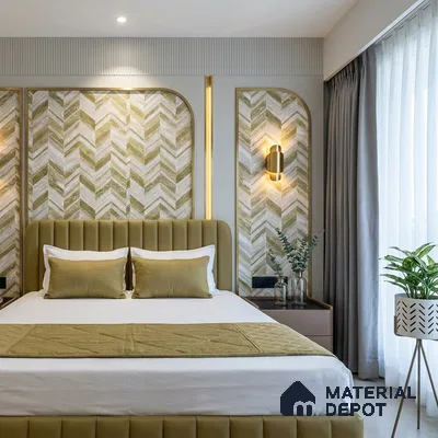 6040 | 10 Meter x 21 Inches Geometric Look Wallpaper - 57.41 Sq. Ft. | Minimum 15% wastage during installation