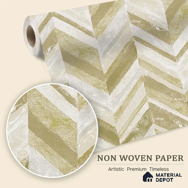 6040 | 10 Meter x 21 Inches Geometric Look Wallpaper - 57.41 Sq. Ft. | Minimum 15% wastage during installation