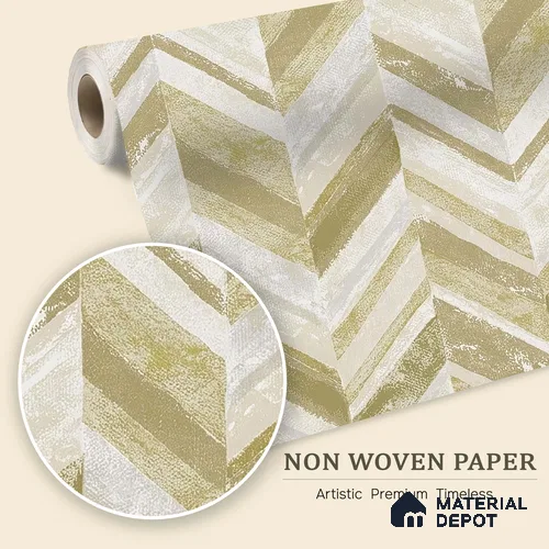 6040 | 10 Meter x 21 Inches Geometric Look Wallpaper - 57.41 Sq. Ft. | Minimum 15% wastage during installation