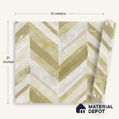 6040 | 10 Meter x 21 Inches Geometric Look Wallpaper - 57.41 Sq. Ft. | Minimum 15% wastage during installation