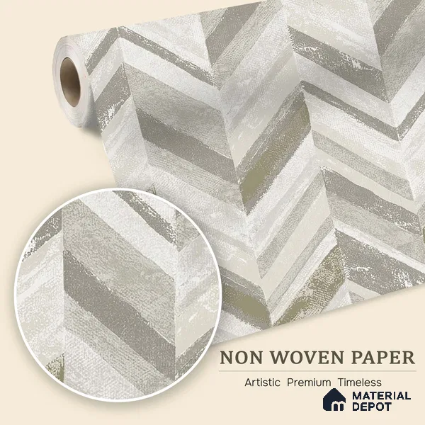 6041 | 10 Meter x 21 Inches Geometric Look Wallpaper - 57.41 Sq. Ft. | Minimum 15% wastage during installation