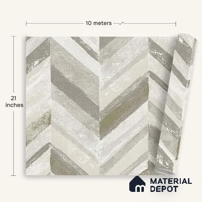 6041 | 10 Meter x 21 Inches Geometric Look Wallpaper - 57.41 Sq. Ft. | Minimum 15% wastage during installation