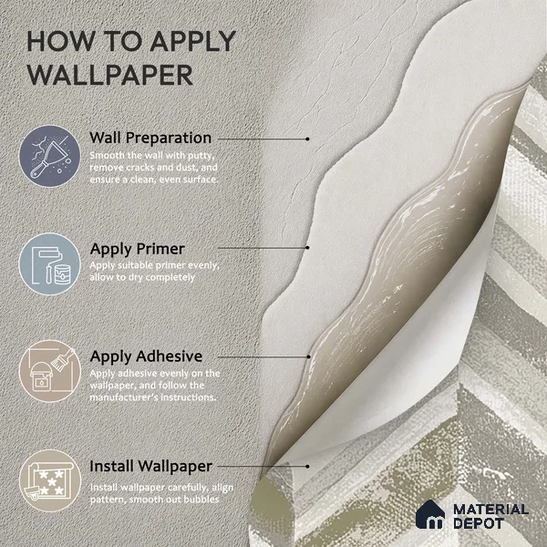 6041 | 10 Meter x 21 Inches Geometric Look Wallpaper - 57.41 Sq. Ft. | Minimum 15% wastage during installation