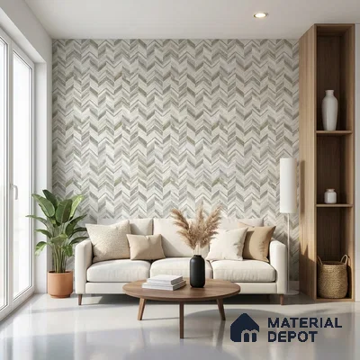 6041 | 10 Meter x 21 Inches Geometric Look Wallpaper - 57.41 Sq. Ft. | Minimum 15% wastage during installation