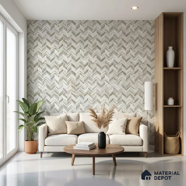 6041 | 10 Meter x 21 Inches Geometric Look Wallpaper - 57.41 Sq. Ft. | Minimum 15% wastage during installation