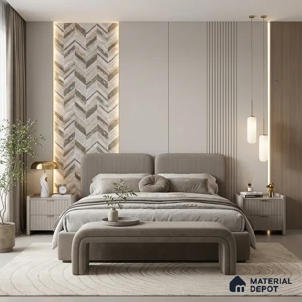 6042 | 10 Meter x 21 Inches Geometric Look Wallpaper - 57.41 Sq. Ft. | Minimum 15% wastage during installation