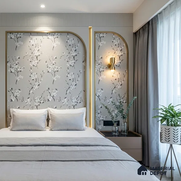 6044 | 10 Meter x 21 Inches Florals Look Wallpaper - 57.41 Sq. Ft. | Minimum 15% wastage during installation