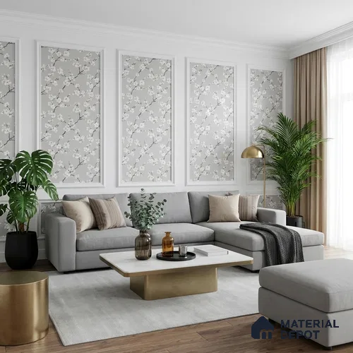 6044 | 10 Meter x 21 Inches Florals Look Wallpaper - 57.41 Sq. Ft. | Minimum 15% wastage during installation