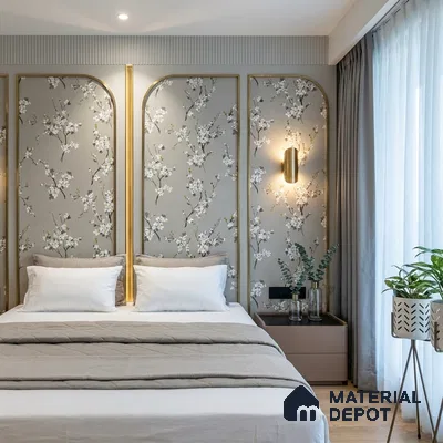 6045 | 10 Meter x 21 Inches Florals Look Wallpaper - 57.41 Sq. Ft. | Minimum 15% wastage during installation