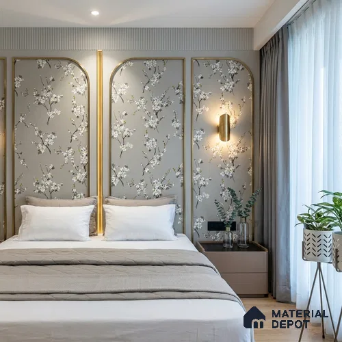 6045 | 10 Meter x 21 Inches Florals Look Wallpaper - 57.41 Sq. Ft. | Minimum 15% wastage during installation
