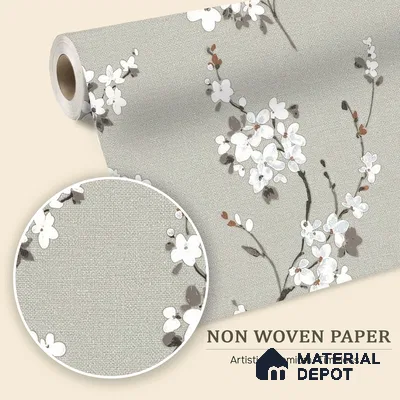 6046 | 10 Meter x 21 Inches Florals Look Wallpaper - 57.41 Sq. Ft. | Minimum 15% wastage during installation