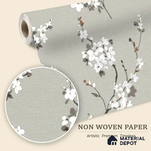 6046 | 10 Meter x 21 Inches Florals Look Wallpaper - 57.41 Sq. Ft. | Minimum 15% wastage during installation