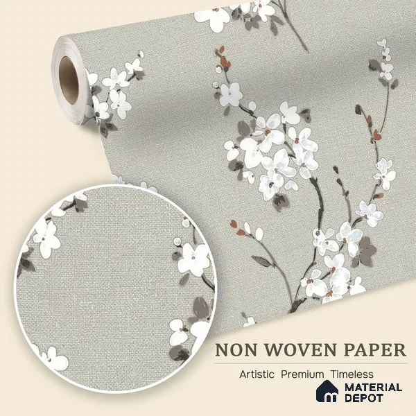 6046 | 10 Meter x 21 Inches Florals Look Wallpaper - 57.41 Sq. Ft. | Minimum 15% wastage during installation
