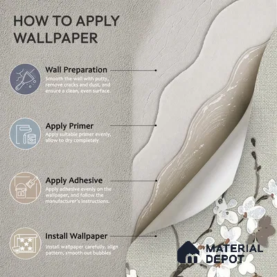 6046 | 10 Meter x 21 Inches Florals Look Wallpaper - 57.41 Sq. Ft. | Minimum 15% wastage during installation