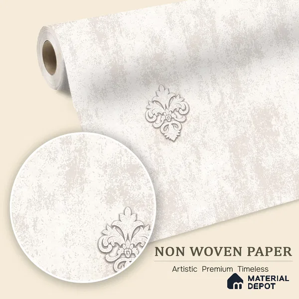 6047 | 10 Meter x 21 Inches Damask Look Wallpaper - 57.41 Sq. Ft. | Minimum 15% wastage during installation