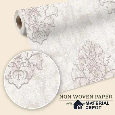 6048 | 10 Meter x 21 Inches Damask Look Wallpaper - 57.41 Sq. Ft. | Minimum 15% wastage during installation