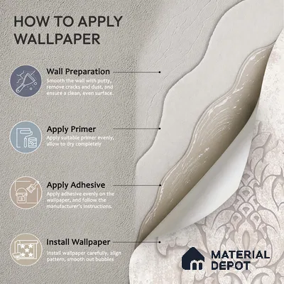 6048 | 10 Meter x 21 Inches Damask Look Wallpaper - 57.41 Sq. Ft. | Minimum 15% wastage during installation