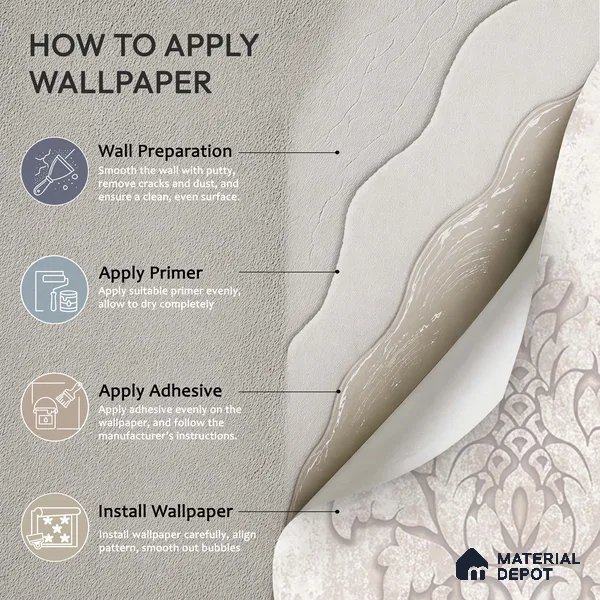 6048 | 10 Meter x 21 Inches Damask Look Wallpaper - 57.41 Sq. Ft. | Minimum 15% wastage during installation
