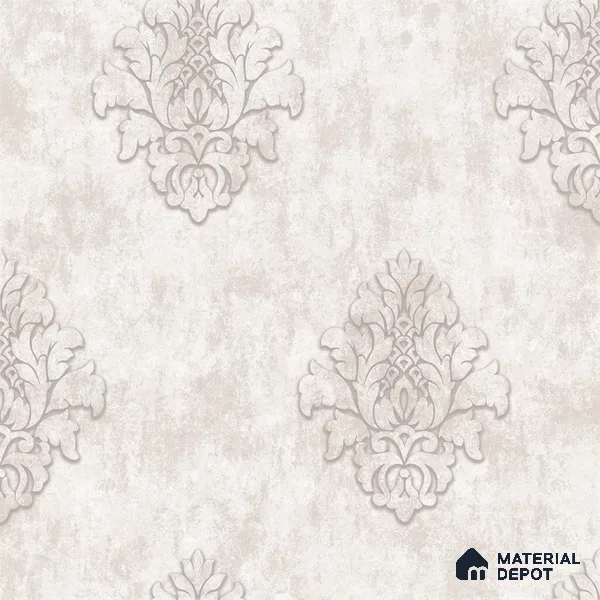 6048 | 10 Meter x 21 Inches Damask Look Wallpaper - 57.41 Sq. Ft. | Minimum 15% wastage during installation