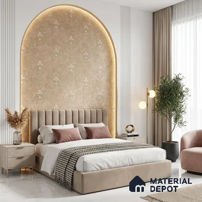 6051 | 10 Meter x 21 Inches Damask Look Wallpaper - 57.41 Sq. Ft. | Minimum 15% wastage during installation
