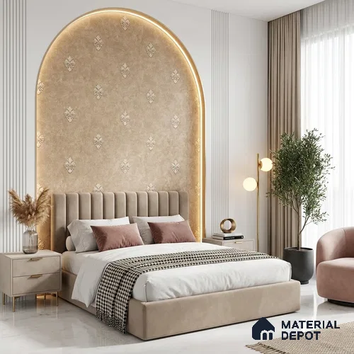 6051 | 10 Meter x 21 Inches Damask Look Wallpaper - 57.41 Sq. Ft. | Minimum 15% wastage during installation