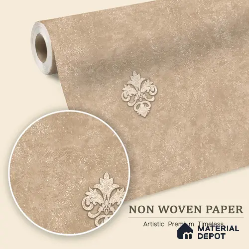 6051 | 10 Meter x 21 Inches Damask Look Wallpaper - 57.41 Sq. Ft. | Minimum 15% wastage during installation