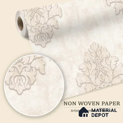 6050 | 10 Meter x 21 Inches Damask Look Wallpaper - 57.41 Sq. Ft. | Minimum 15% wastage during installation