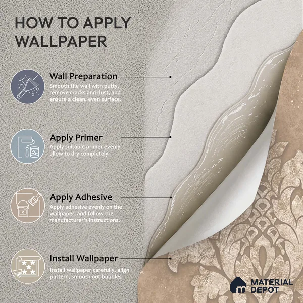 6052 | 10 Meter x 21 Inches Damask Look Wallpaper - 57.41 Sq. Ft. | Minimum 15% wastage during installation