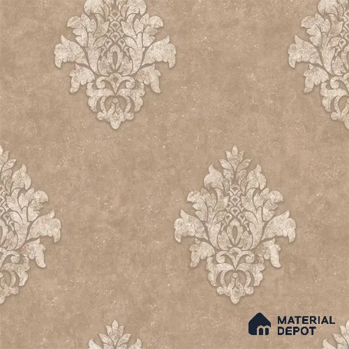 6052 | 10 Meter x 21 Inches Damask Look Wallpaper - 57.41 Sq. Ft. | Minimum 15% wastage during installation