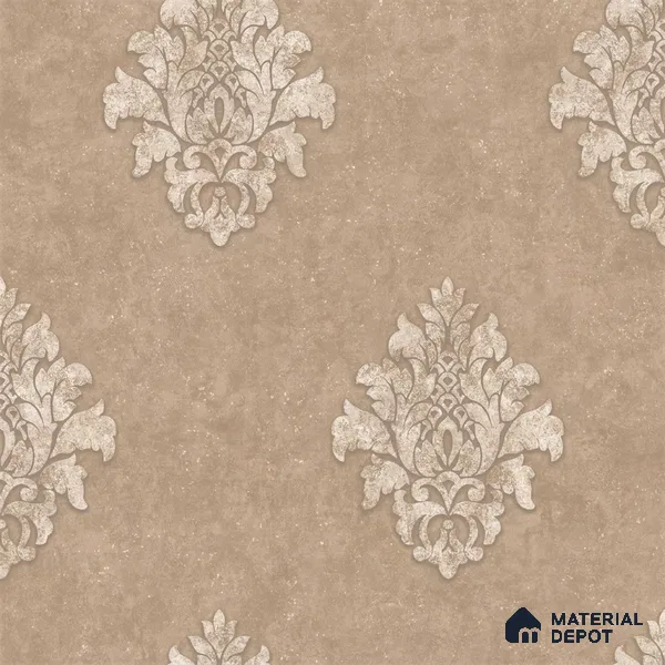 6052 | 10 Meter x 21 Inches Damask Look Wallpaper - 57.41 Sq. Ft. | Minimum 15% wastage during installation