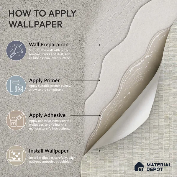 6054 | 10 Meter x 21 Inches Texture Look Wallpaper - 57.41 Sq. Ft. | Minimum 15% wastage during installation