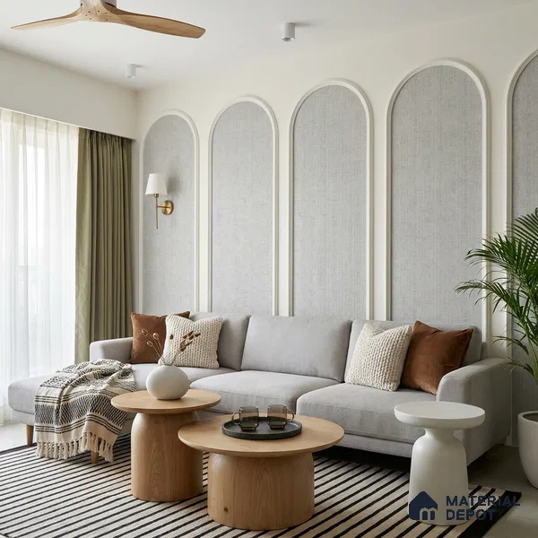 6055 | 10 Meter x 21 Inches Texture Look Wallpaper - 57.41 Sq. Ft. | Minimum 15% wastage during installation