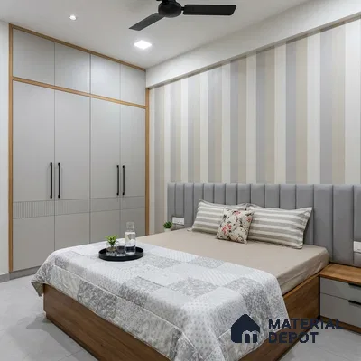 6060 | 10 Meter x 21 Inches Stripes Look Wallpaper - 57.41 Sq. Ft. | Minimum 15% wastage during installation