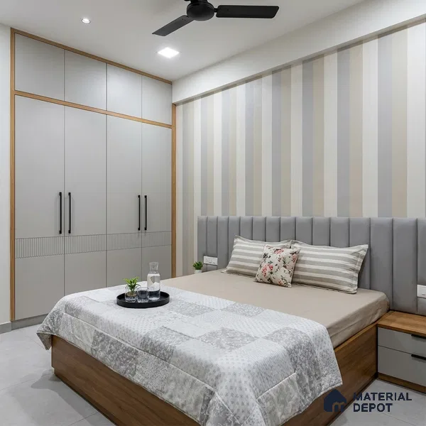 6060 | 10 Meter x 21 Inches Stripes Look Wallpaper - 57.41 Sq. Ft. | Minimum 15% wastage during installation