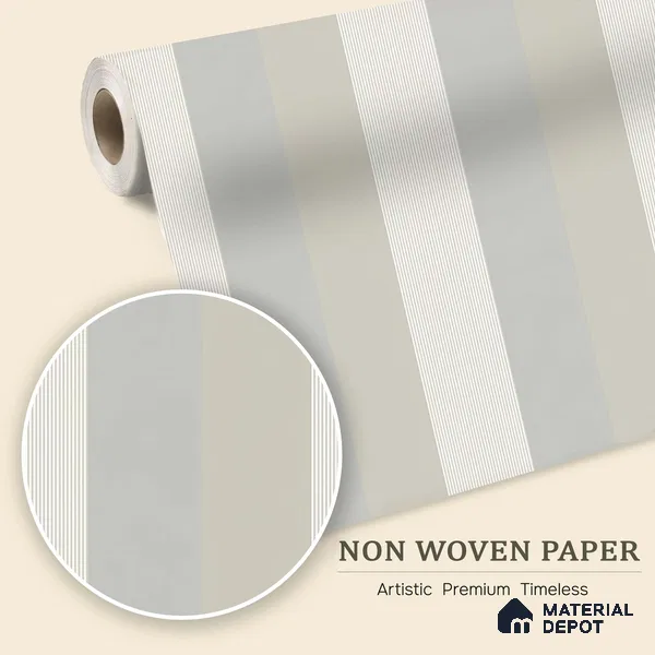6060 | 10 Meter x 21 Inches Stripes Look Wallpaper - 57.41 Sq. Ft. | Minimum 15% wastage during installation