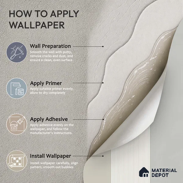 6060 | 10 Meter x 21 Inches Stripes Look Wallpaper - 57.41 Sq. Ft. | Minimum 15% wastage during installation