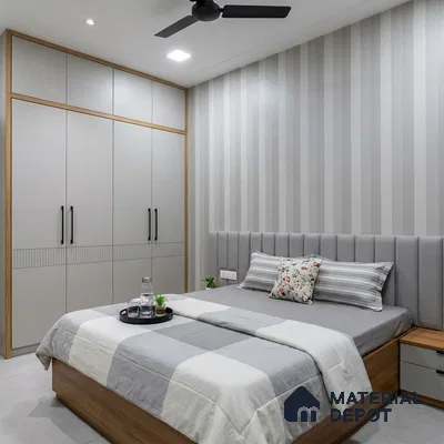 6061 | 10 Meter x 21 Inches Stripes Look Wallpaper - 57.41 Sq. Ft. | Minimum 15% wastage during installation