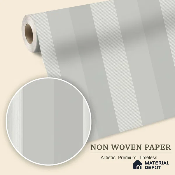 6061 | 10 Meter x 21 Inches Stripes Look Wallpaper - 57.41 Sq. Ft. | Minimum 15% wastage during installation