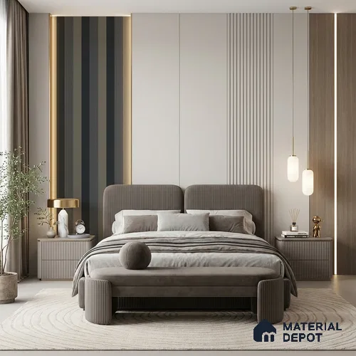 6063 | 10 Meter x 21 Inches Stripes Look Wallpaper - 57.41 Sq. Ft. | Minimum 15% wastage during installation