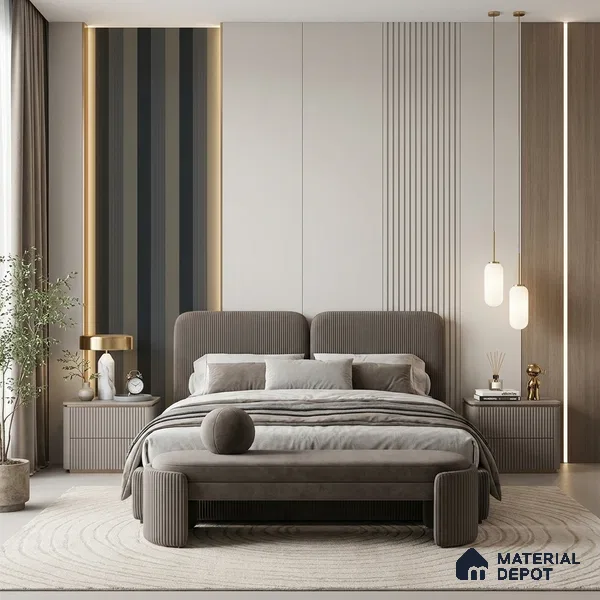 6063 | 10 Meter x 21 Inches Stripes Look Wallpaper - 57.41 Sq. Ft. | Minimum 15% wastage during installation